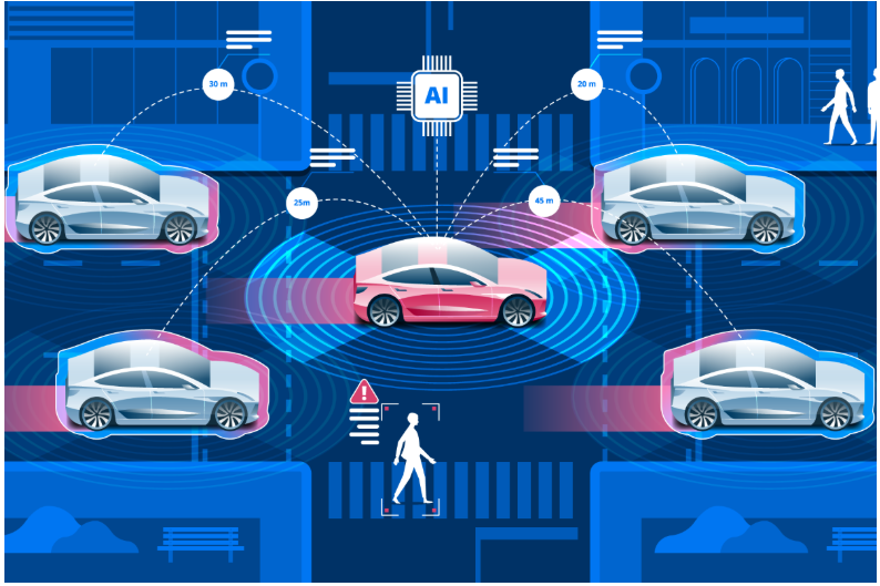 Autonomous Vehicles AI Illustration